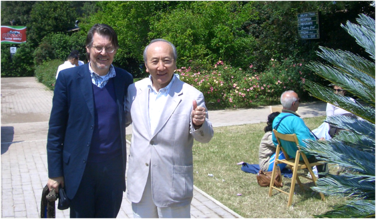 Ο Frans Copers με τον Akitomo Kobayashi 